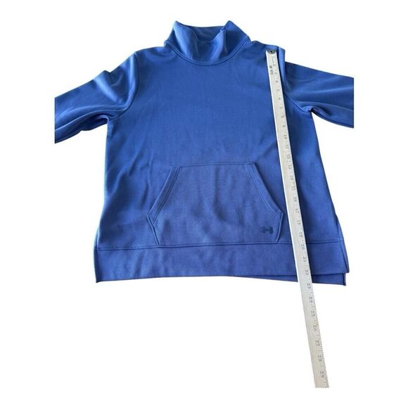 Under Armour Cold Gear Mock Turtleneck Sweatshirt With Front Pocket Size L - Picture 8 of 9